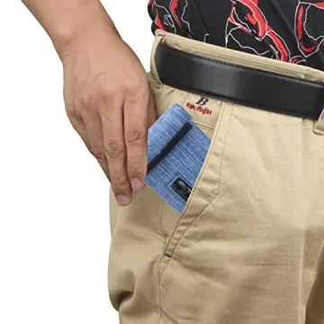 FIREDOG Smell Proof Bags, Fabric Odor Proof Bag for Dog Tested 3"x6" Small Stash Travel Storage Pouch(Blue)