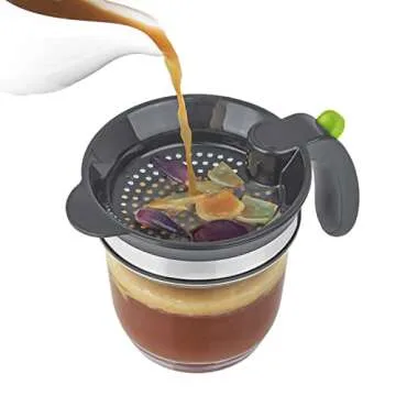 IVYHOME 4 Cups Fat Separator - Gravy Grease Separator
