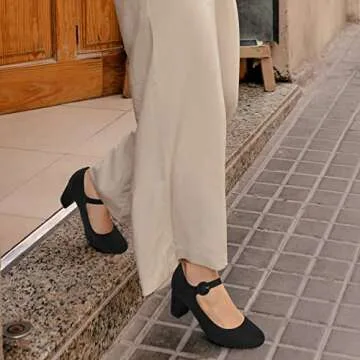 IDIFU Candy Dress Mary Jane Shoes for Women Comfort