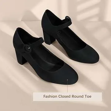 IDIFU Candy Dress Mary Jane Shoes for Women Comfort