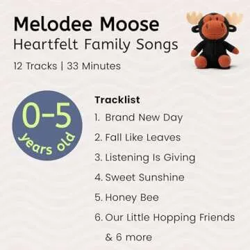 Storypod Music Craftie | Melodee Moose | Audio Yarn Character for The Screen Free Audio Learning System for Preschoolers | Stories & Songs from Music for Sprouts' Mr. Chris