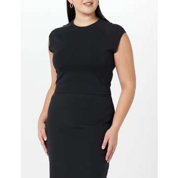 The Drop Women's Eloisa Cap Sleeve Crop Top
