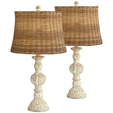 Elegant Rustic Table Lamps Set of 2 by John Timberland