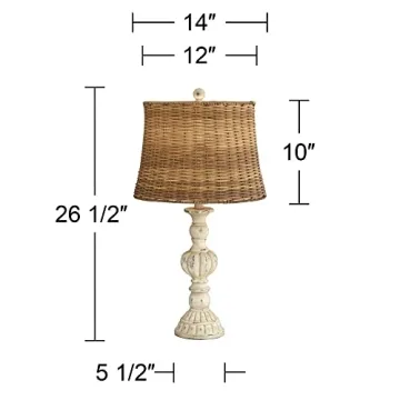 Elegant Rustic Table Lamps Set of 2 by John Timberland