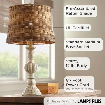 Elegant Rustic Table Lamps Set of 2 by John Timberland