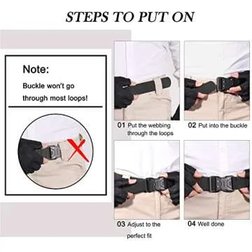 JUKMO Tactical Quick Release Belt for Comfort & Durability