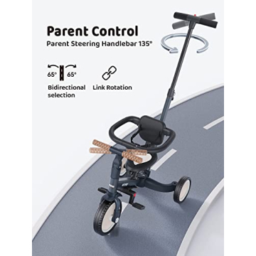 newyoo 5-in-1 Tricycles for Kids 1-3 Years - Safe & Fun