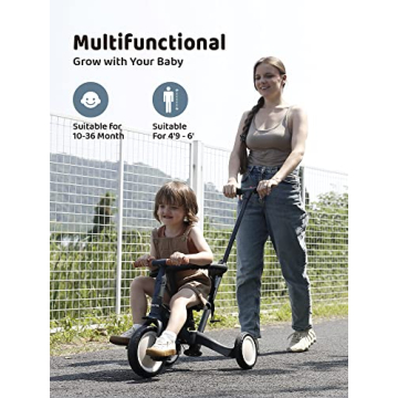 newyoo 5-in-1 Tricycles for Kids 1-3 Years - Safe & Fun