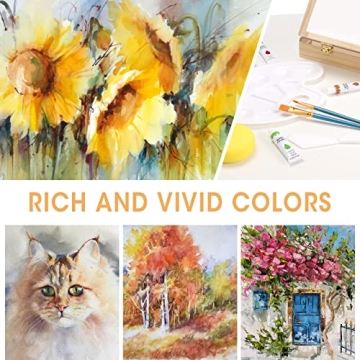 Deluxe Painting Set with Watercolor Paints and Easel