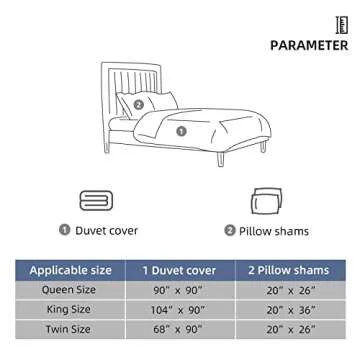 BBANGD Queen Size Duvet Cover Set - Ultra Soft & Stylish