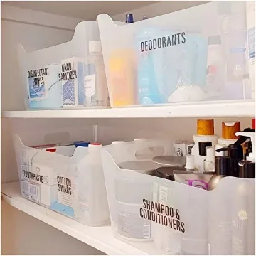 Stylish 186 Bathroom and Beauty Organization Labels