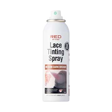 RED By Kiss Lace Tinting Spray, Quick Dry & Skin Tone Matching for Lace Wig, Transfer-proof, No Smud...