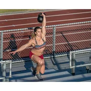 Garage Fit Kettlebells for Crossfit with LB and KG Markings (10kg / 22 lbs)