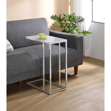Coaster Home Furnishings Snack Table Chrome & Glass Design 10D