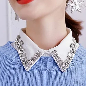 Beautiful Booluee Detachable Rhinestone Collar for Fashion