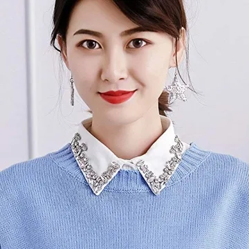 Beautiful Booluee Detachable Rhinestone Collar for Fashion