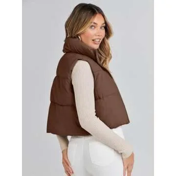 Stylish MEROKEETY Women's Puffer Vest Perfect for All Seasons