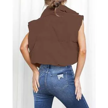 Stylish MEROKEETY Women's Puffer Vest Perfect for All Seasons