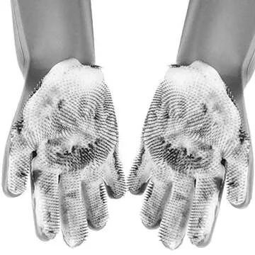 Yiwanda Silicone Dishwashing Gloves - Heat Resistant & Safe