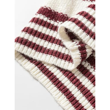 Dokotoo Vest Tops for Women Striped Button Women Vest Trendy Spring Outfits for Women 2025 Sweater Vest Women Red Small