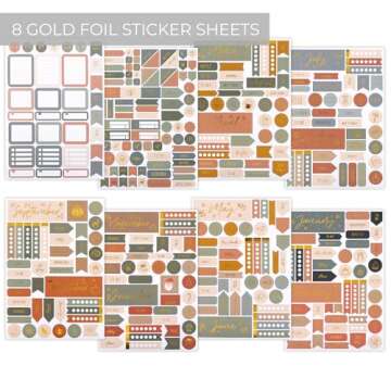 ZICOTO Ultimate Journaling Kit with Notebook Stencils and Stickers