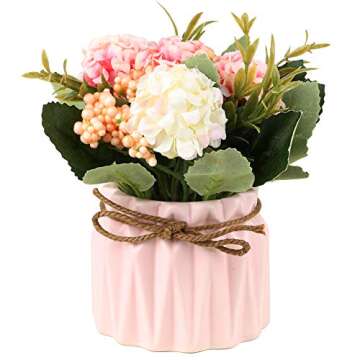 SUPNIU Hydrangea Bouquet for Home or Office Decor