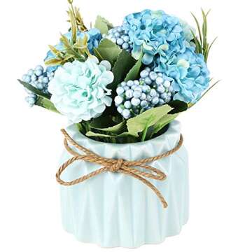 SUPNIU Hydrangea Bouquet for Home or Office Decor