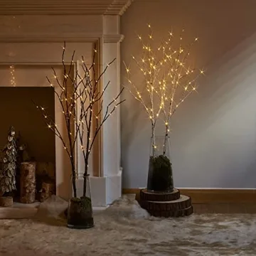 Birchlitland Lighted Birch Branches 32IN 100 LED Timer Battery Operated