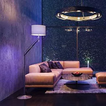 Feit Electric A19/BLB/LED 7 Watt Non-Dimmable Filament Glass A19 LED Light Bulb, Black Light for Party, Stage, Special Effects, Halloween