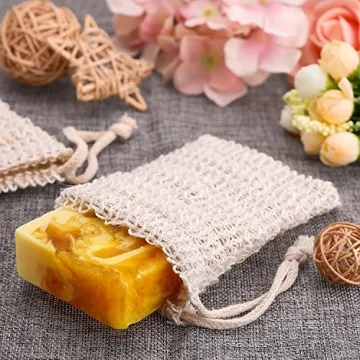 BBTO Eco-Friendly Sisal Soap Bag for Exfoliating