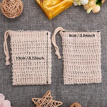 BBTO Eco-Friendly Sisal Soap Bag for Exfoliating