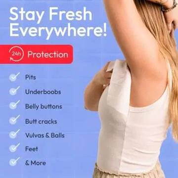 FOMIN Travel Deodorant Wipes - pH Balanced & Eco-Friendly