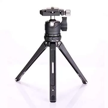 NEEWER Mini Tripod for Camera, Compact Desktop Tripod with 360° Low Profile Ball Head, 1/4" Arca Type QR Plate for DSLR Action Camera Phone Holder for Stream Travel Vlogging, Max Load 17.6lb/8kg