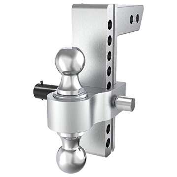 YITAMOTOR Adjustable Trailer Hitch Ball Mount with Dual Towing Balls