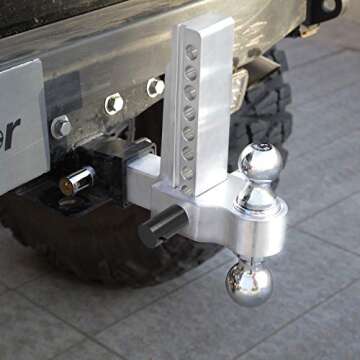 Versatile YITAMOTOR Adjustable Trailer Hitch with Dual Balls