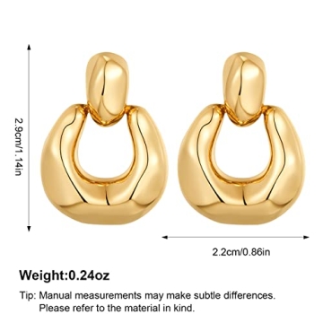 Stylish Gold Dangle Earrings for Women - HESSAWELL