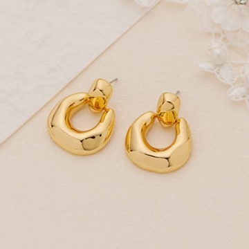 Stylish Gold Dangle Earrings for Women - HESSAWELL