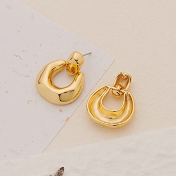 Stylish Gold Dangle Earrings for Women - HESSAWELL