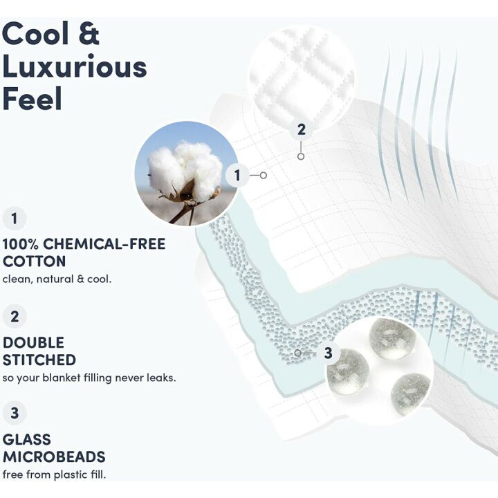 Baloo 25lb Weighted Blanket for Cool Sleep Comfort