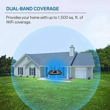 Linksys EA7300 Max-Stream: AC1750 Dual-Band Wi-Fi Router, Gigabit Ethernet Ports, 1,500 square-foot Range, 10 Devices, MU-MIMO (Black)