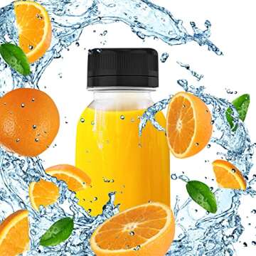 AQSXO 10 Pcs 4 OZ Reusable Plastic Juice Bottles
