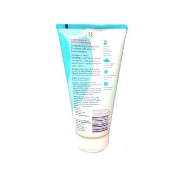 Clean & Clear Deep Action Oil-Free Exfoliating Facial Scrub for Deep Pore Cleansing, Cooling Face Wa...