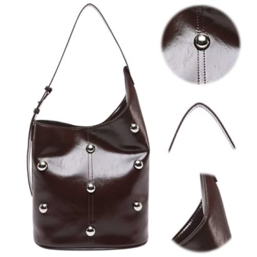 Stylish Lovehomily Rivet Studded Shoulder Bag for Women