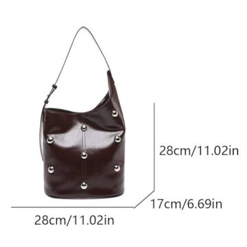 Stylish Lovehomily Rivet Studded Shoulder Bag for Women