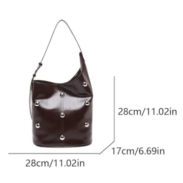 Stylish Lovehomily Rivet Studded Shoulder Bag for Women