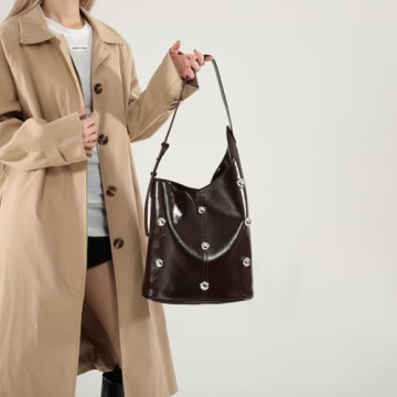 Stylish Lovehomily Rivet Studded Shoulder Bag for Women