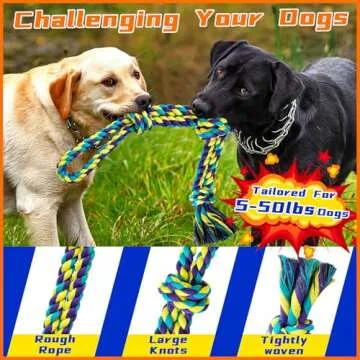 Zeaxuie Luxury Tough Dogs Toys for 5-50lbs Dogs -14 Pack Valued Dog Toys for Small,Medium Breed & Large Breed with Interactive Rope Toys,Squeaky Chew Toys for Teething