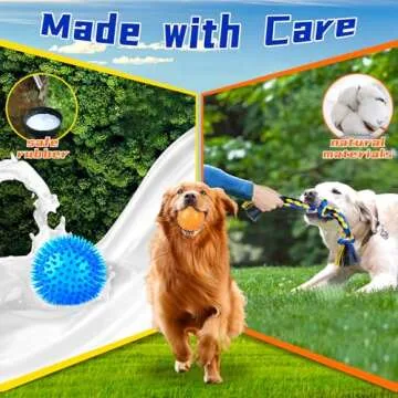 Zeaxuie Luxury Tough Dogs Toys for 5-50lbs Dogs -14 Pack Valued Dog Toys for Small,Medium Breed & Large Breed with Interactive Rope Toys,Squeaky Chew Toys for Teething