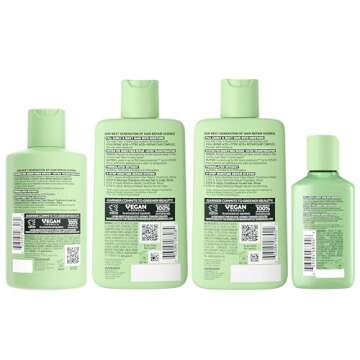 Garnier Fructis Hair Filler Bonding Pre-Shampoo Hair Treatment + Moisture Repair Shampoo, Conditione...