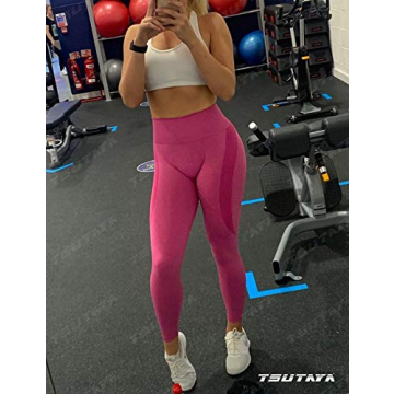 TSUTAYA Seamless High Waisted Leggings for Women